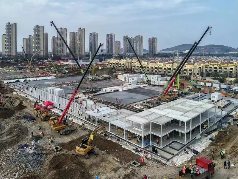 Bini tal-Isptar tal-Istruttura tal-Azzar Modulari Bini tal-Isptar tal-Istruttura tal-Azzar Modulari