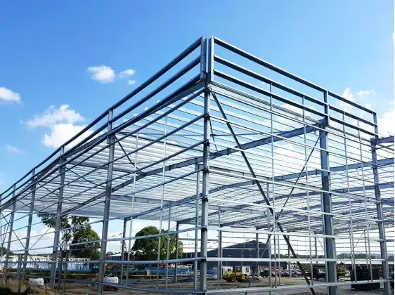 Bini tal-azzar tal-metall prefabbrikat prattiku u sabiħ għall-maħżen